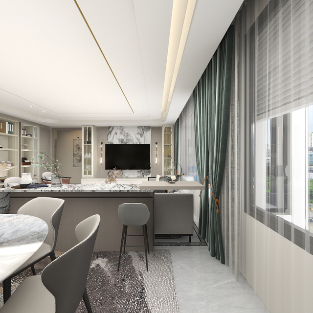 خزانة تلفزيون بيضاء ذات طراز حديث على الطراز