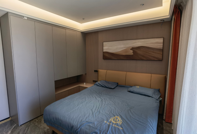 مصبغة زاوية السرير الجدول رمادي خزانة غرفة نوم الحيوانات الأليفة