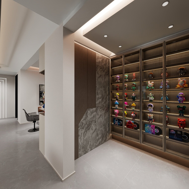 مخطط الظلام حبة الخشب خزانة التلفزيون الحديثة