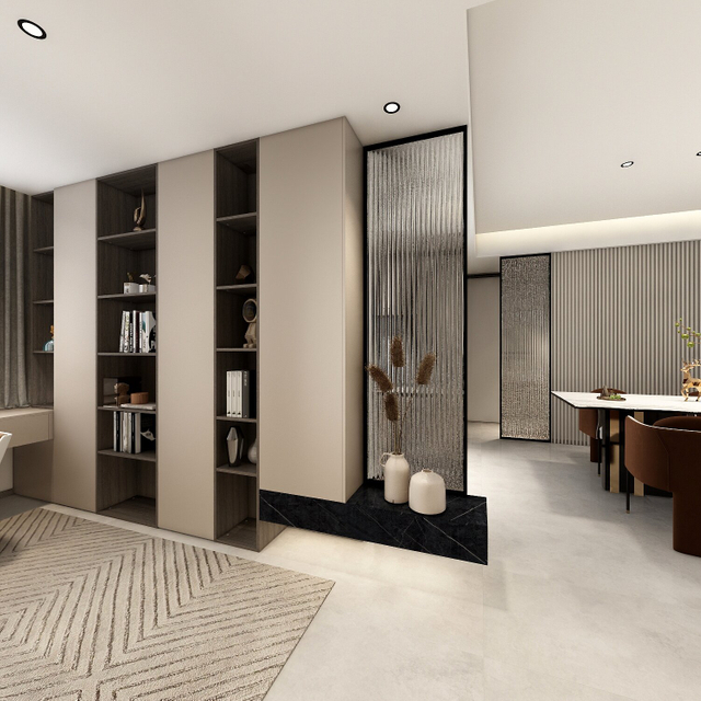 خزانة تلفزيون الصخور النمط الحديثة مع مساحة تخزين